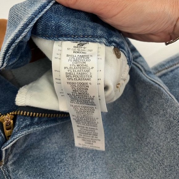 Good American Icon Mixed Media Denim and Faux Suede Jeans Size 2 / 26 - Picture 5 of 10